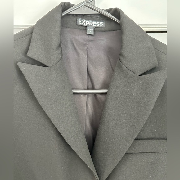 Express Editor One Button Black Business Blazer size 6 - Picture 5 of 11
